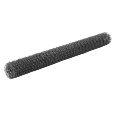 Produktbild von Drahtzaun Stahl mit PVC-Beschichtung 25x1,5 m Grau