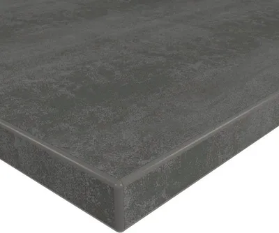 Produktbild von Strukturdekor - Tischplatte Holz Zuschnitt nach Maß Beschichtete Holzdekorplatte in 19mm Stärke - Beton dunkel 60 x 60 cm