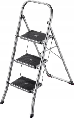 Zdjęcie produktu dla KADAX Drabina Drabinka Stopniowa Aluminiowa 150kg