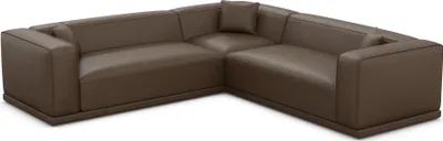 Produktbild von Kunstleder Ecksofa Diora Dunkelbraun