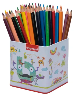 Produktbild von Bruynzeel Farbstifte Set - Triple Grip 48 Farben im Metall-Etui