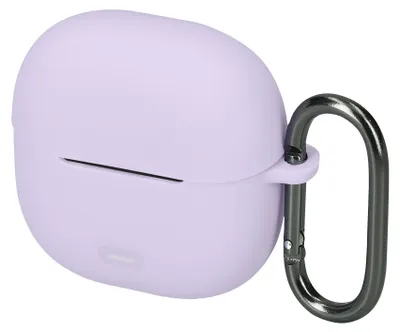 Produktbild von kwmobile Schutzhülle für Xiaomi Redmi Buds 8 Lite Hülle - TPU Silikon Case für Kopfhörer Ladecase - stoßfestes Cover mit Karabiner - Lavendel