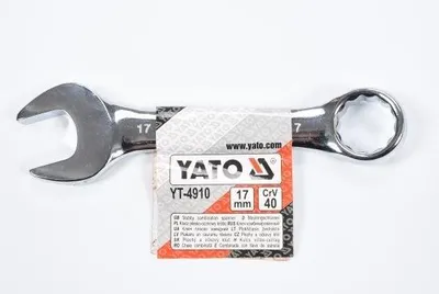 Produktbild von Yato YT-4910, 17 mm, Metallisch, Chrom-Vanadium-Stahl, Chrom, 15°, 128 mm