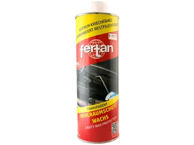Produktbild von Fertan HT Hohlraum Wachs transparent Normdose 1 Liter Flasche Reifen