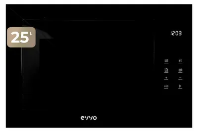Produktbild von EVVO Mi45, Integriert, Kombi-Mikrowelle, 25 l, 850 W, Eingebautes Display, Drehregler, Tasten