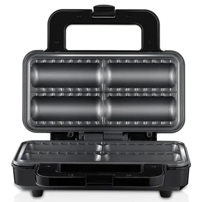 Produktbild von Wurstrollenformer – 800W mit doppelseitigen Antihaft-Heizplatten – Bereitet 4 schnelle Frühstückswurstbrötchen und Snacks in Minuten zu