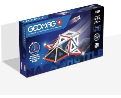 Imagen del producto de Juego de construcción Geomag NASA Shuttle, 70 piezas