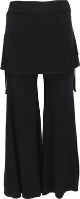 Produktbild von Schlaghose, Sommerhose, Yogahose, Festivalhose - Schwarz, Damen, Elasthan,Viskose, Größe: S