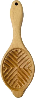 Holz-Backform für Maamoul-Kekse, 18 cm, 1 Stück