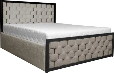 Produktbild von Polsterbett, Rahmenbettgestell, Bettkasten und Lattenrost Doppelbett Gepolsterter Kopfteil, Bett mit Kopfstütze,Stauraumbett Bett Gramo 160x200 - Cappuccino (Abriamo 2)