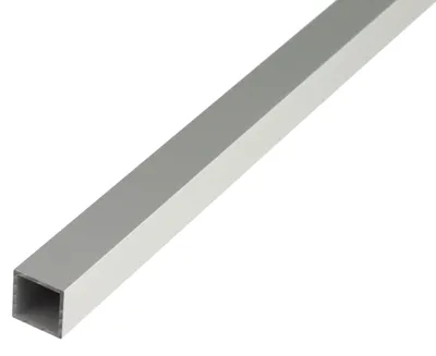 Image de Alberts 471644 Tube carré, aluminium, anodisé couleur argent, 1000 x 30 x 30 mm