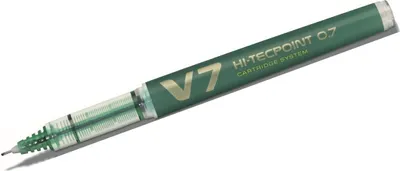 Image de Roller à encre Hi Tecpoint V7 BG 0,4 vert boîte de 10 pièces