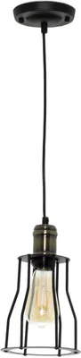 Produktbild von Design Pendelleuchte Schwarz Kupfer E27 Industrial Vintage Lampe Esstisch