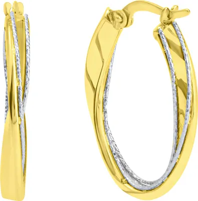 Produktbild von Fascination by Ellen K. Creolen 375/- Gold 2,4cm gelb ohne 324310318-2