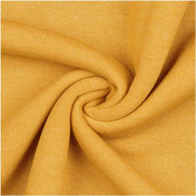 0,5m melierter Sweat-Stoff Meterware Oeko-Tex Sweatstoff Sweat gelb