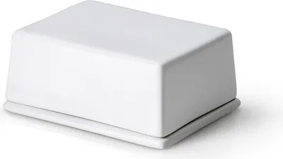 Image de CONTINENTA Butterdose für 250g, Keramik weiß 12x10x6 cm 3926 4017167392608