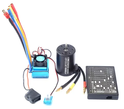 Zdjęcie produktu dla 3650 silnik bezszczotkowy 2300KV wodoodporny silnik 120A karta programowania ESC do zdalnie sterowanego samochodu 1/8 1/10