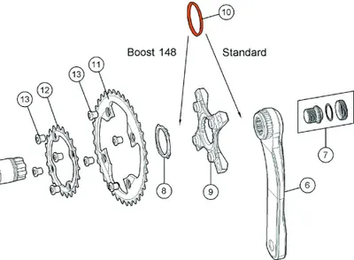 Obrázek produktu pro FSA Boost Spacer pro modulární kliky 3 mm černý