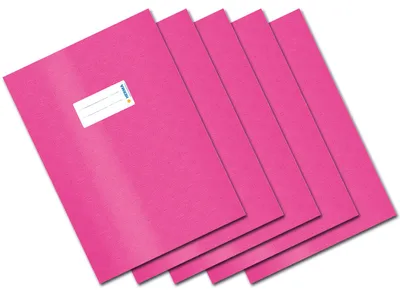 Produktbild von HERMA Heftschoner, DIN A4 gedeckt Pink 5 Stück