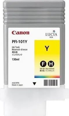 Zdjęcie produktu dla Canon PFI-101Y, Żółty, Tusz na bazie pigmentu