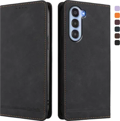 Image de Etui pour ZTE Nubia S, étui rétro en cuirPolyuréthaneavec support et fentes pour cartes de crédit Noir