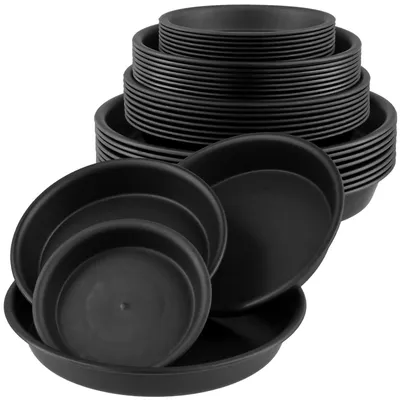 Obrázok produktu pre Podložky pod kvetináče 36 kusov - okrúhle podložky na rastliny - plast - vnútorné/exteriérové - odolné - podpora pre rastliny - podložky pod rastliny