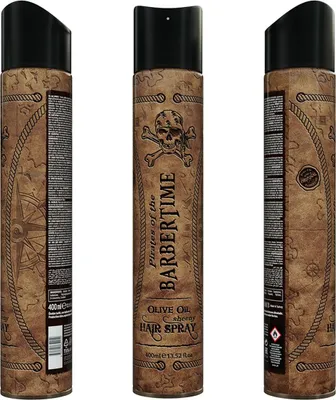 Produktbild von Barbertime Haarspray Glanz Olivenöl 400ml