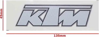 Produktbild von Ktm Aufkleber Silber