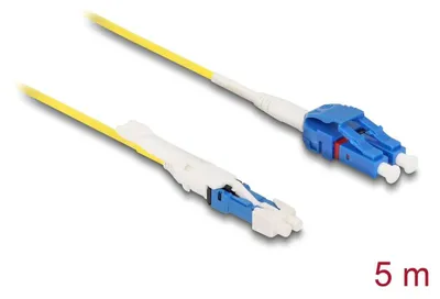 Zdjęcie produktu dla DeLOCK Kabel światłowodowy CS męski na LC Duplex jednomodowy G657A2/OS2 Uniboot 5 m, 5 m, OS2, CS, LC