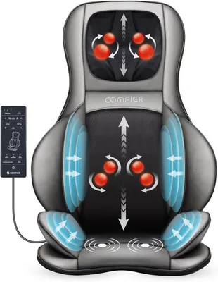 Immagine prodotto di Cuscino per massaggio Shiatsu - Cuscino per massaggio da seduta, cuscino per massaggio per sedie, cuscino per massaggio della schiena, cuscino per massaggio cervicale