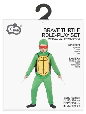Produktbild von Kostüm für Kinder, "Tapferer Schildkrötenmann", Größe 130/140 cm - Godan