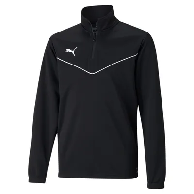 Zdjęcie produktu dla Puma teamRISE 1/4 Zip Top Jr PUMA BLACK-PUMA WHITE PUMA BLACK-PUMA WHITE 164