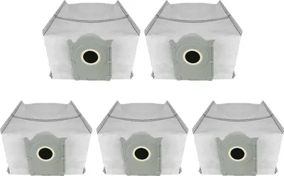Produktbild von 5 Stück langlebige Vlies-Staubbeutel, kompatibel mit Ecovacs T50 Pro/X8 Pro Plus/X9 Pro, einfache Handhabung und hygienisch