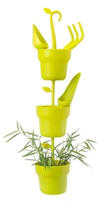 Immagine prodotto di Zendea: 3 vasi rotondi da appendere, realizzati in plastica resistente, ideali per