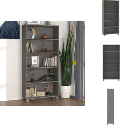 Produktbild von vidaXL Highboard HAMAR Massivholz Kiefer Hellgrau -  Sideboards