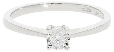 Produktbild von Ring Weißgold 585 Brillant JL10-07-1619 JuwelmaLux Größe 53
