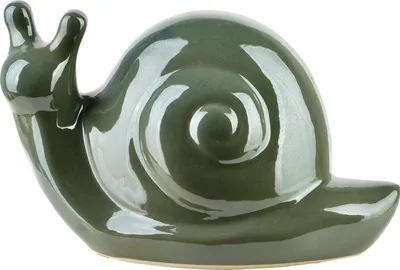 Obrázek produktu pro Keramická figurka šneka MAVE Green, 25 x 14,5 x 15 cm, zelená, 1 ks