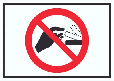 Produktbild von Bitte nicht von Hand öffnen Schild Symbol A0 Rückseite selbstklebend