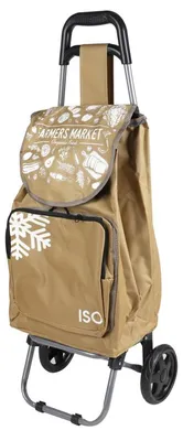 Immagine prodotto di DOCHTMANN Carrello della spesa refrigerato, borsa della spesa isotermica marrone 30x92x32 cm