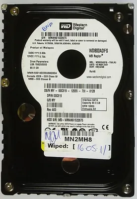 Produktbild von 80GB WD Raptor WD800ADFS S-ATA ID10707