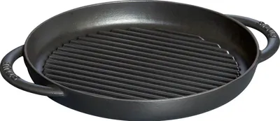 Produktbild von Gietijzer Grillpan, 26 cm, schwarz, für alle Heizquellen