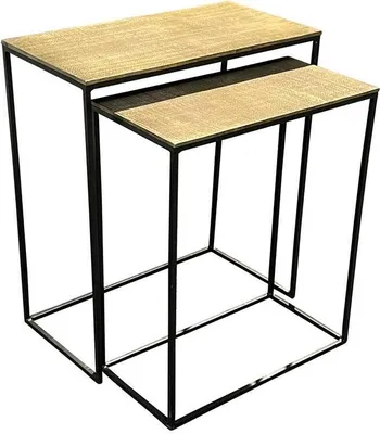 Produktbild von Kaheku Konsolentisch Oppdal 2er Set gold 123503038
