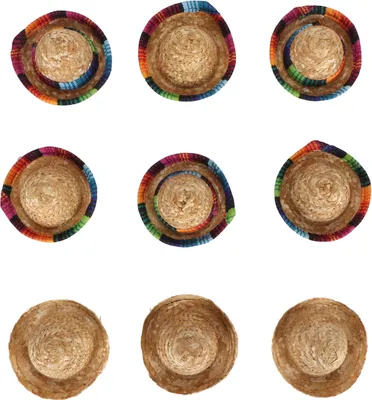 Obrázok produktu pre Mini mexický klobúk, Mini mexická strana klobúk, víno fľaša kryt klobúk, Mini mexická čelenka klobúk, Mini mexický klobúk víno fľaša kryt, Mini slamený klobúk