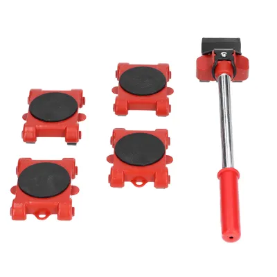 Image de Cric pour meubles en 5 parties, réglable en hauteur, multifonctionnel, robuste, avec socle