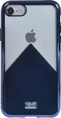 Productafbeelding van Bigben Connected CBPCOVGRAPHIP7NV, hoesje voor iPhone SE (2020)/8/7/6S/6, blauw, metallic, transparant