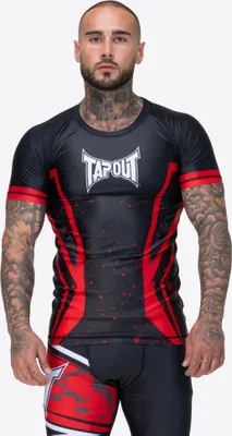 Produktbild von Herren Funktionsshirt schmale Passform KENDALL Black/Red/White S Tapout