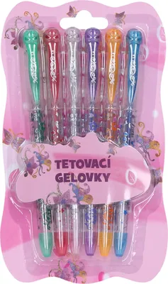 Produktbild von Gelschreiber Tattoo-Set 6 Stück
