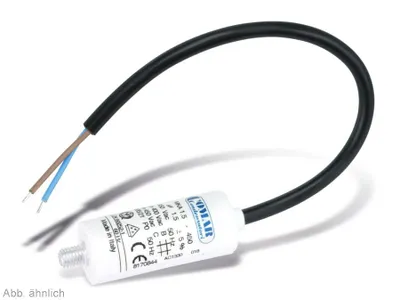 Produktbild von Motorbetriebskondensator COMAR MKA450, 4µF/450V, 250mm, 25x57mm