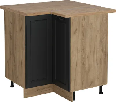 Produktbild von Eckunterschrank Vicco R-Line Anthrazit Landhaus 75.6 cm , AP Eiche, Model 53911