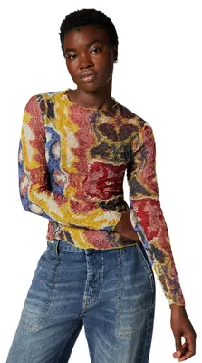Productafbeelding van Desigual blouse met lange mouwen, uit de damescollectie, geel, maat S